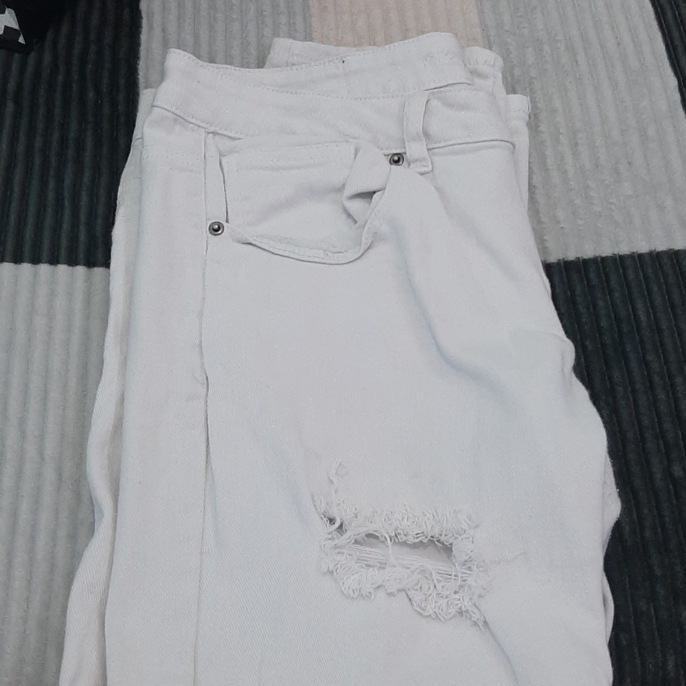 White ripped Jean's.